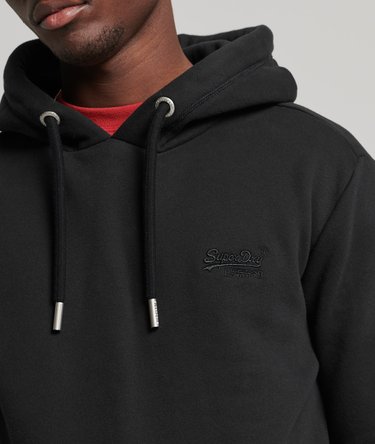 Organic Cotton Vintage Logo Embroidered Hoodie Image 3