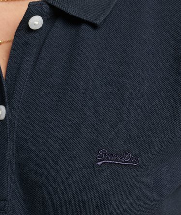 Organic Cotton Vintage Pique Polo Shirt Image 4