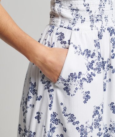 Vintage Smocked Halter Neck Dress Image 7