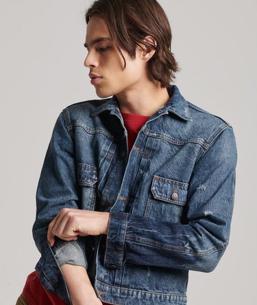Vintage Worker Trucker Jacket Image 3