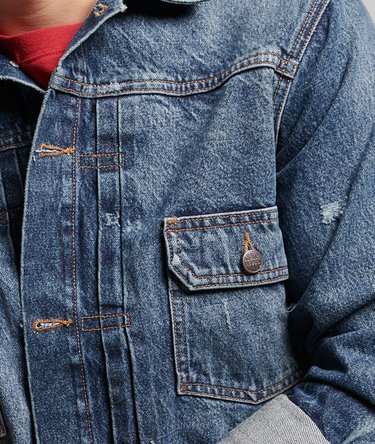 Vintage Worker Trucker Jacket Image 5