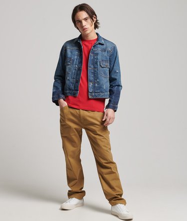 Vintage Worker Trucker Jacket Image 2