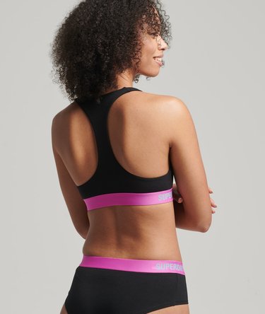 Brassière à logo Offset en coton bio Image 2