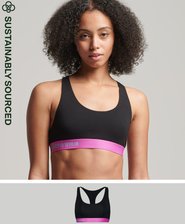 Brassière à logo Offset en coton bio
