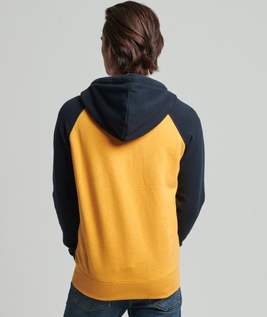 Sudadera de béisbol de algodón orgánico con capucha, cremallera y logotipo Vintage Logo Image 6