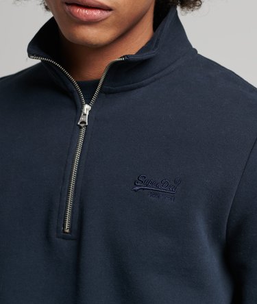 Henley Sweatshirt mit Vintage Logo aus Bio-Baumwolle Image 2