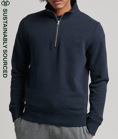 Henley Sweatshirt mit Vintage Logo aus Bio-Baumwolle Image 1