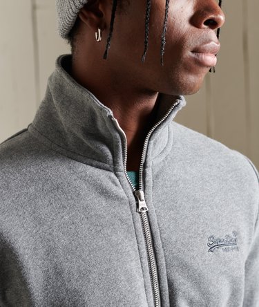 Organic Cotton Vintage Logo Zip Track Top Image 3