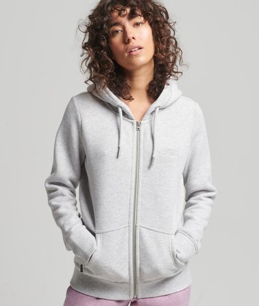 Kapuzenjacke aus Bio-Baumwolle mit gesticktem Vintage Logo Image 1