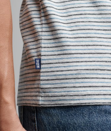 Organic Cotton Vintage Stripe T-shirt Image 4