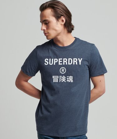 T-shirt chiné Vintage Corporation Logo Image 2