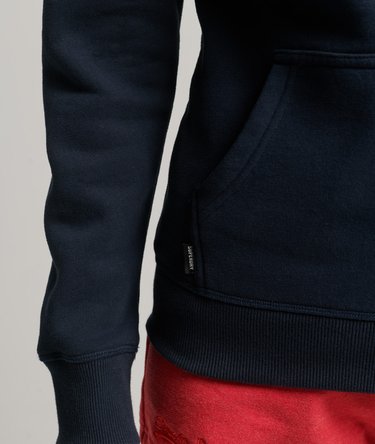 Organic Cotton Vintage Logo Embroidered Zip Hoodie Image 5