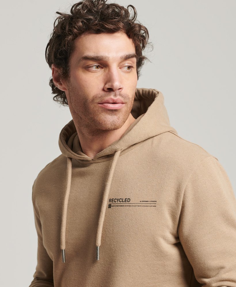 mens Studios Recycled Standard Hoodie in Bronze Marl | Superdry US