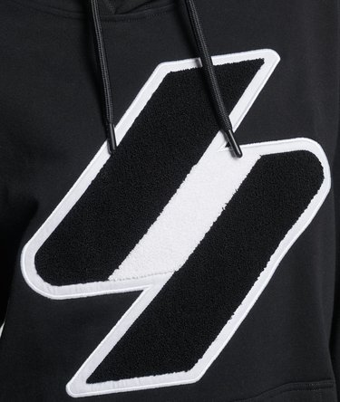 Übergroßer Code Logo Chenille Hoodie Image 4