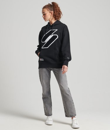 Übergroßer Code Logo Chenille Hoodie Image 2