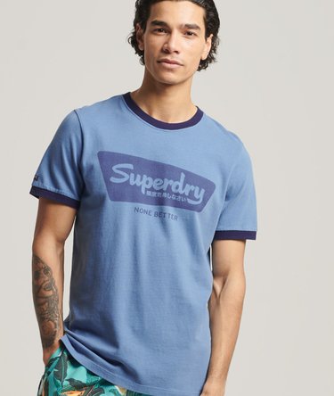 Camiseta con ribetes Americana Vintage Image 1