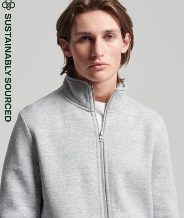 Chaqueta de chándal de algodón orgánico con logotipo Vintage Logo Image 1