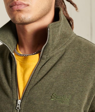 Zapinana na zamek bluza dresowa Vintage Logo z wyszywanym nadrukiem Image 6