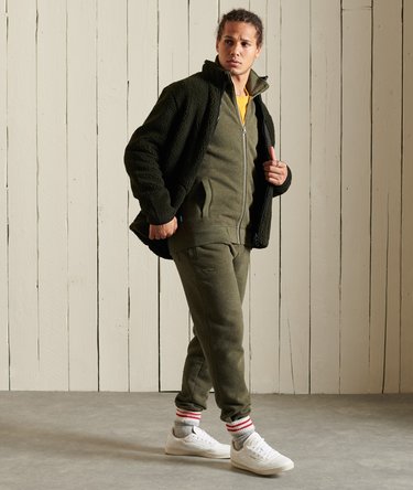 Zapinana na zamek bluza dresowa Vintage Logo z wyszywanym nadrukiem Image 4