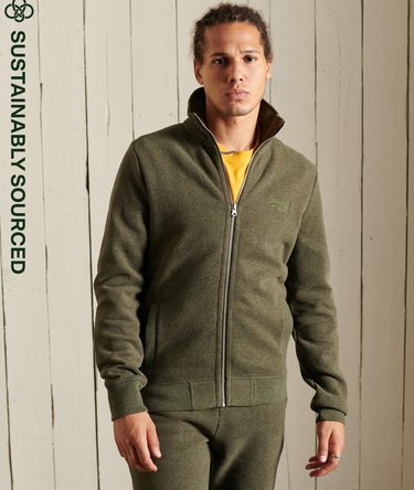 Zapinana na zamek bluza dresowa Vintage Logo z wyszywanym nadrukiem Image 1