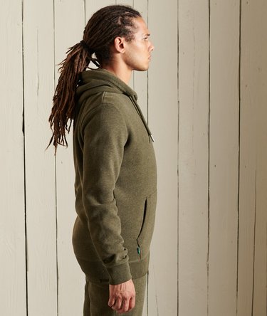 Sweat à capuche zippé brodé avec logo Vintage Image 3