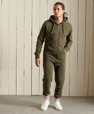 Vintage Logo Embroidered Zip Hoodie