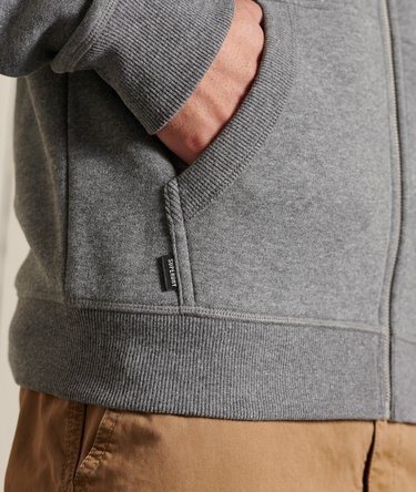 Sweat à capuche zippé brodé avec logo Vintage Image 6