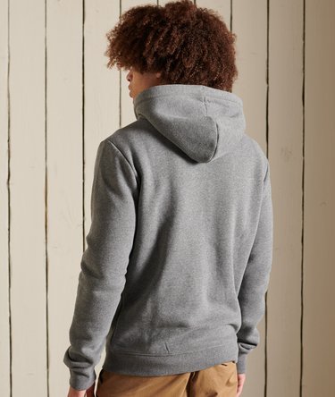 Sweat à capuche zippé brodé avec logo Vintage Image 2