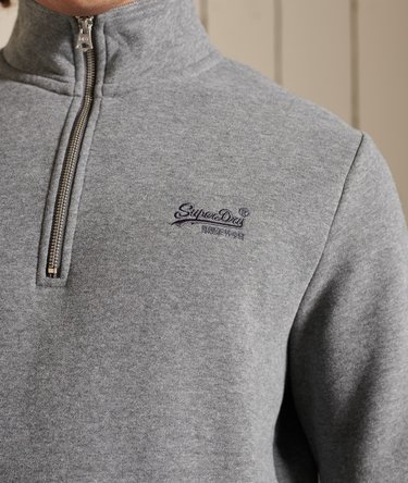 Brodeerattu vetoketjullinen Vintage Logo -henleycollegepaita Image 4