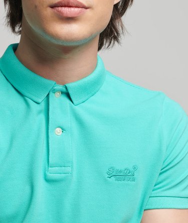 Organic Cotton Vintage Destroy Polo Shirt Image 4