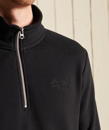 Sudadera de cuello panadero con cremallera y logotipo Vintage Image 4
