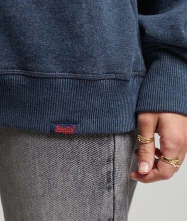 Organic Cotton Vintage Logo Crew Sweatshirt Image 4