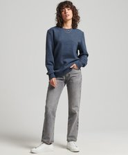 Organic Cotton Vintage Logo Crew Sweatshirt