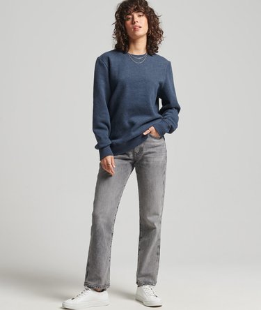 Organic Cotton Vintage Logo Crew Sweatshirt Image 2