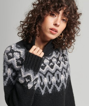 Vintage Slouchy Fairisle Knit Jumper Image 4