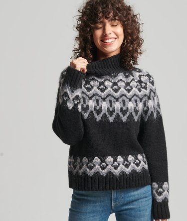 Vintage Slouchy Fairisle-strikkegenser Image 1