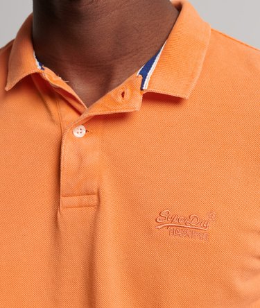 Organic Cotton Vintage Destroy Polo Shirt Image 3