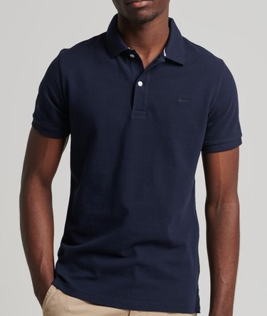 Organic Cotton Vintage Pique Relax Polo Shirt Image 2
