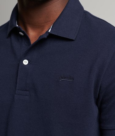 Organic Cotton Vintage Pique Relax Polo Shirt Image 4