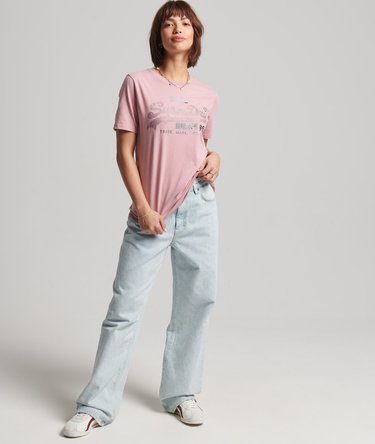 Camiseta brillante de estilo boho con logotipo Vintage Logo Image 2