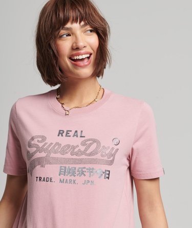 Camiseta brillante de estilo boho con logotipo Vintage Logo Image 1