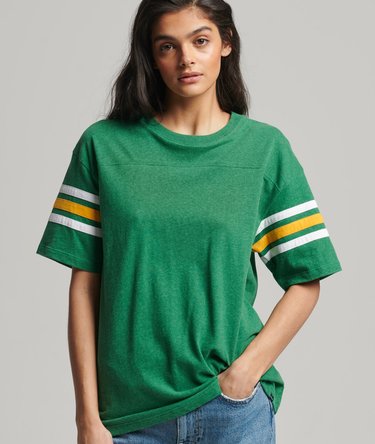 Organic Cotton Vintage Quarterback T-Shirt Image 2