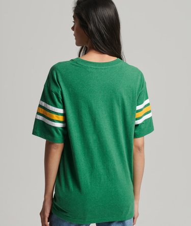 Organic Cotton Vintage Quarterback T-Shirt Image 3