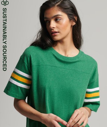 Organic Cotton Vintage Quarterback T-Shirt Image 1