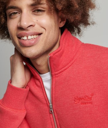 Bluza na zamek z dekoltem henley Vintage Logo z bawełny eko Image 2