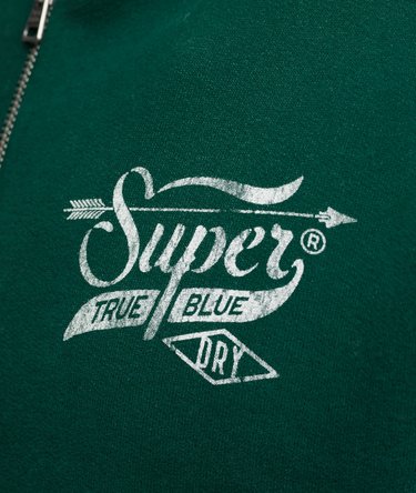 Script Style Workwear Zip Hoodie Image 4