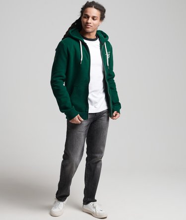 Script Style Workwear Zip Hoodie Image 2