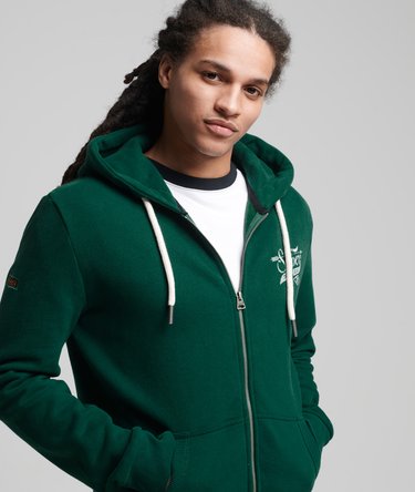 Script Style Workwear Zip Hoodie Image 1