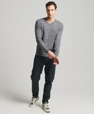 Organic Cotton Cashmere Blend V-Neck Jumper