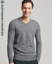Organic Cotton Cashmere Blend V-Neck Jumper